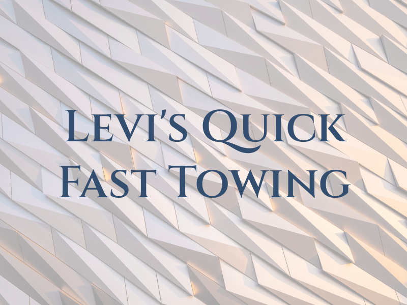 Levi's Quick & Fast Towing