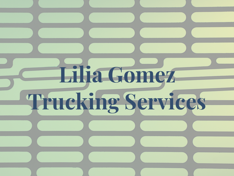 Lilia Gomez Trucking Services