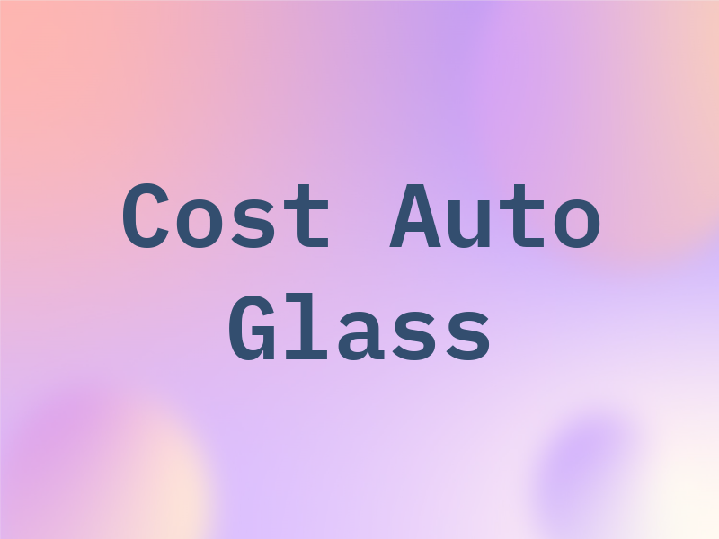 Low Cost Auto Glass DC