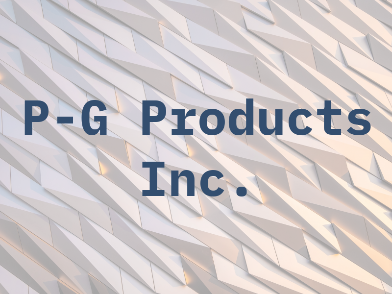 P-G Products Inc.