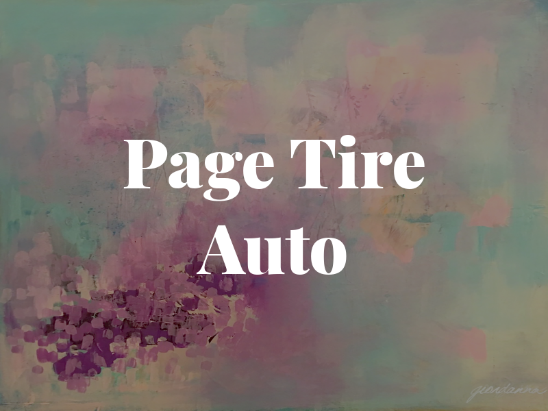 Page Tire & Auto