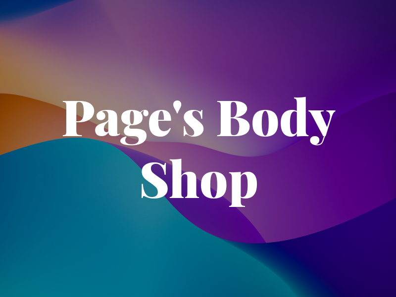 Page's Body Shop