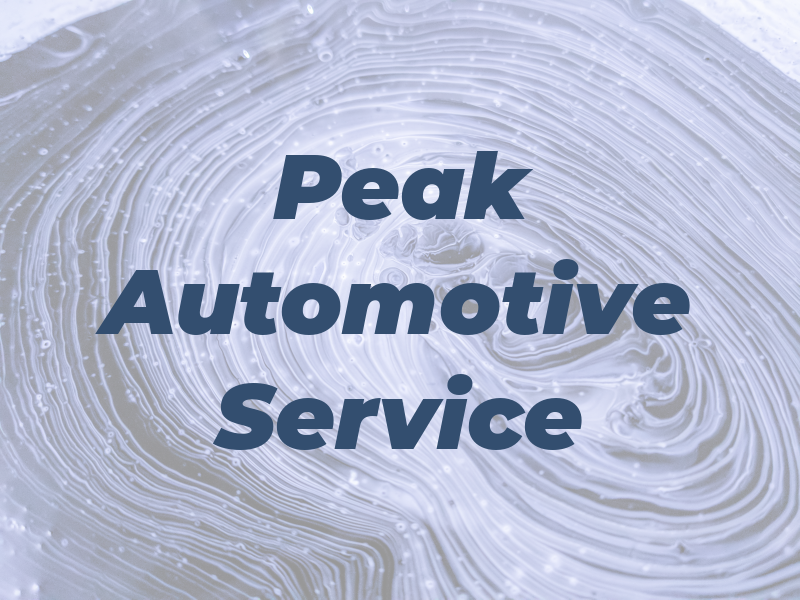 Peak Automotive Service