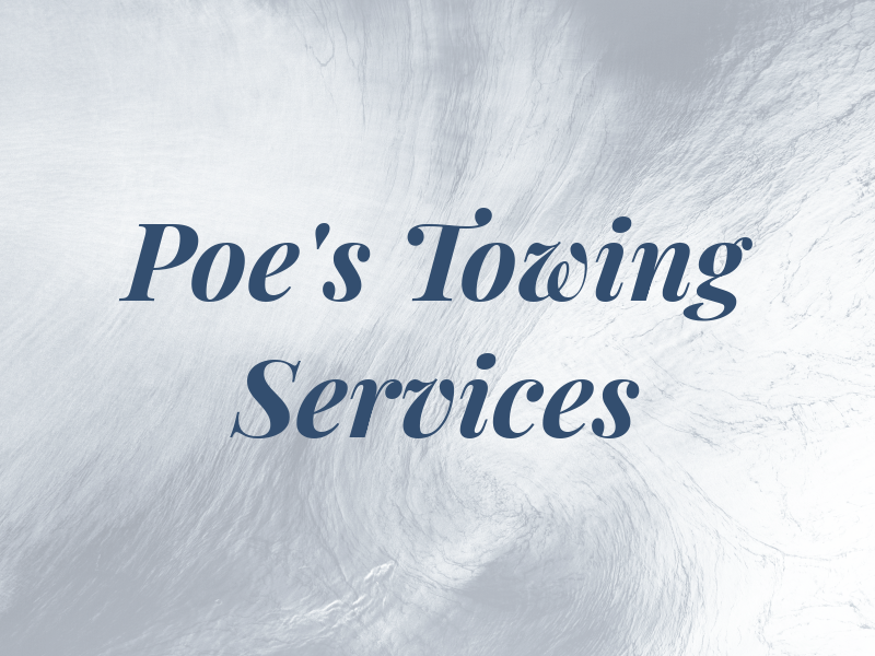 Poe's Towing Services