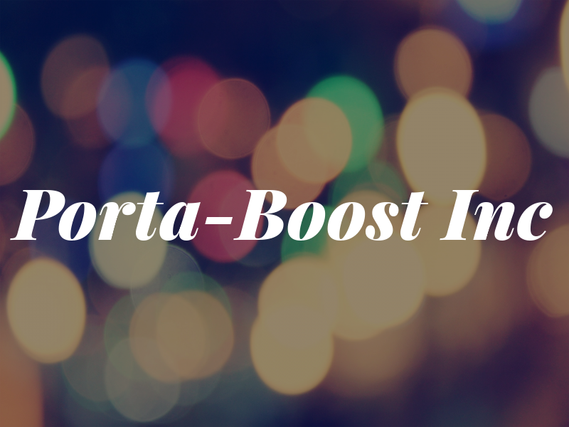 Porta-Boost Inc