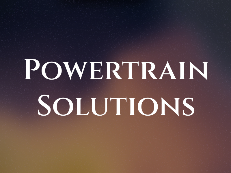 Powertrain Solutions