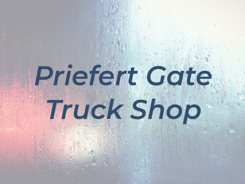 Priefert Gate 8 Truck Shop
