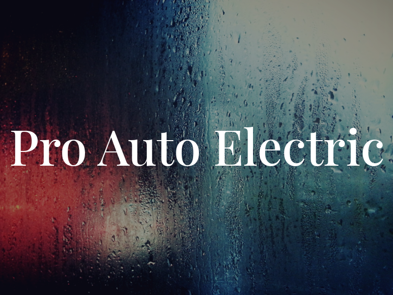Pro Auto Electric
