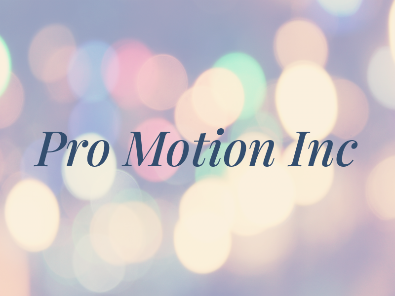 Pro Motion Inc