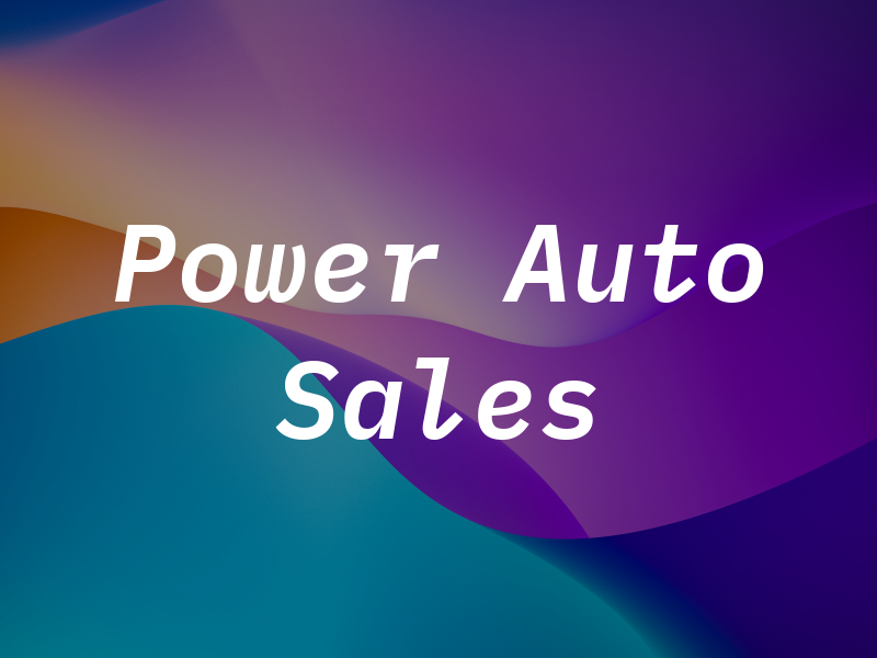 Pro Power Auto Sales Co