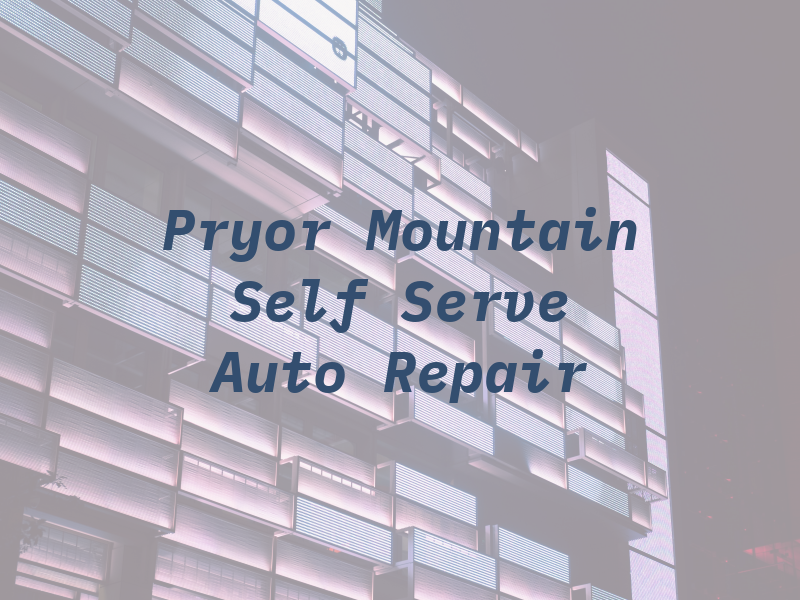 Pryor Mountain Self Serve Auto Repair