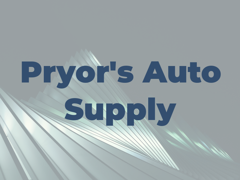 Pryor's Auto Supply