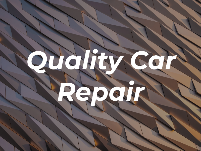 Quality Car Repair