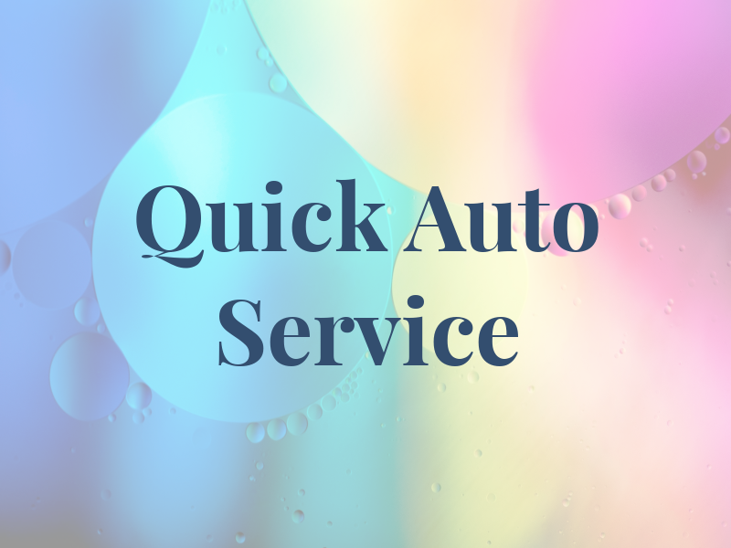 Quick Auto Service