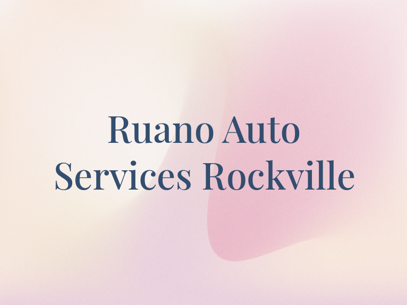 Ruano Auto Services en Rockville
