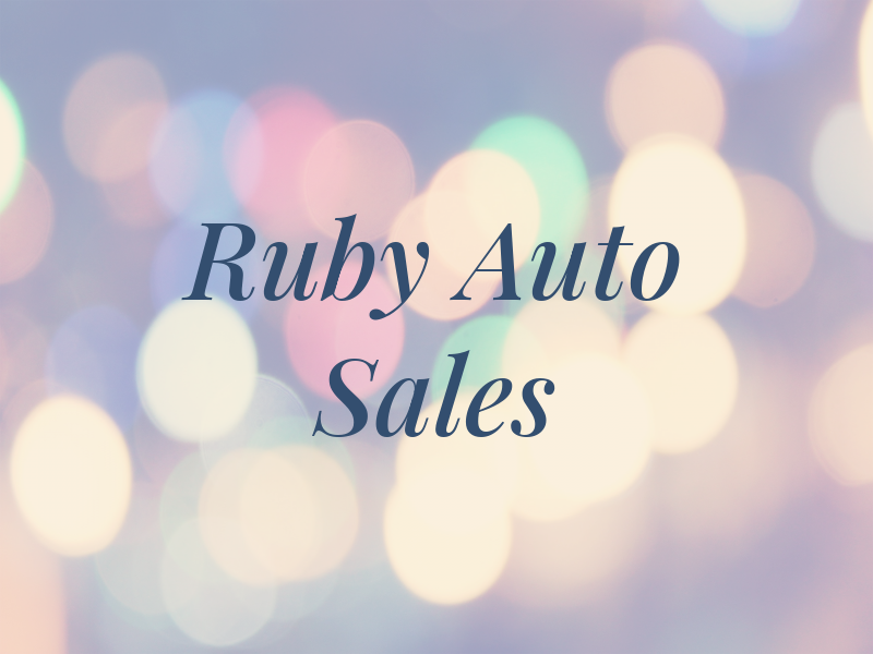 Ruby Auto Sales