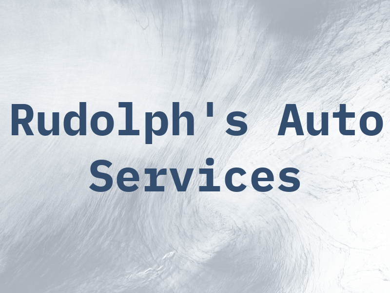 Rudolph's Auto Services