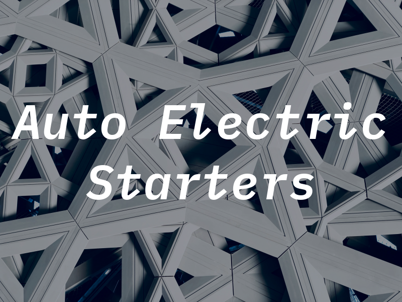 RC Auto Electric Starters