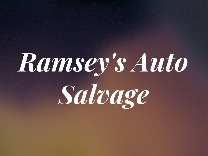 Ramsey's Auto Salvage