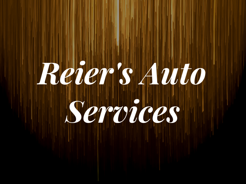 Reier's Auto Services