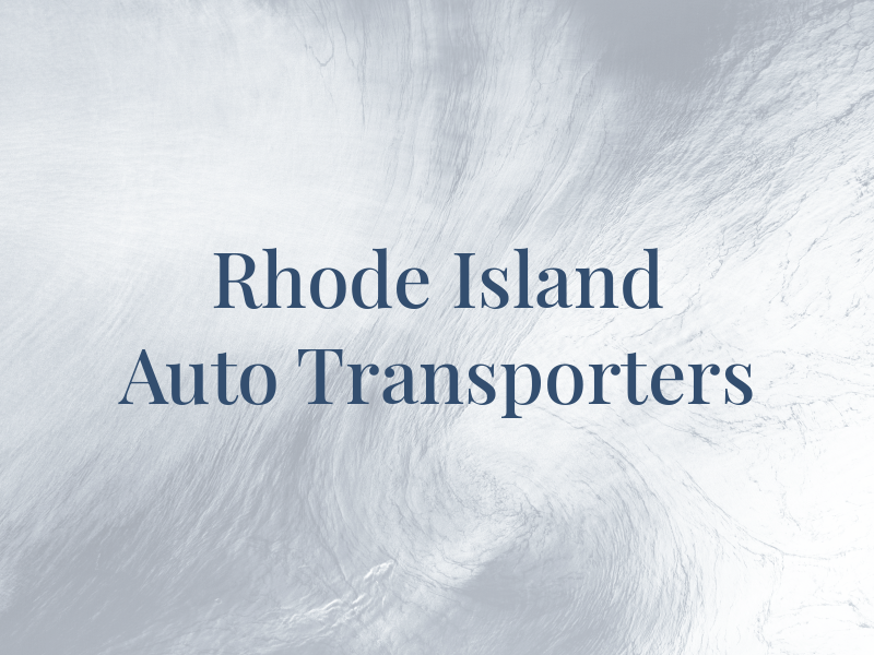 Rhode Island Auto Transporters