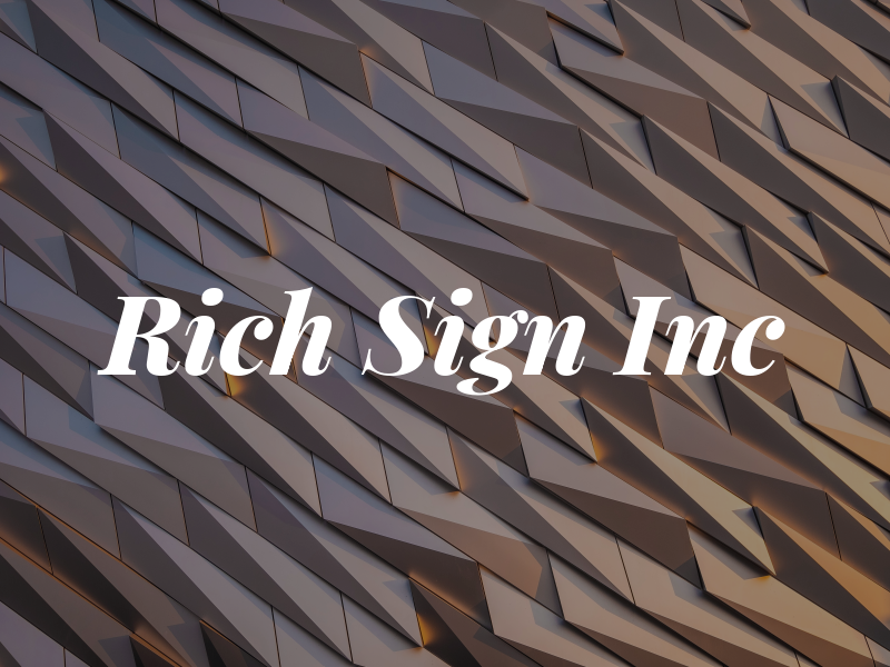 Rich Sign Inc