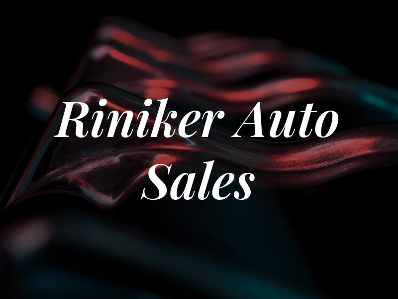 Riniker Auto Sales
