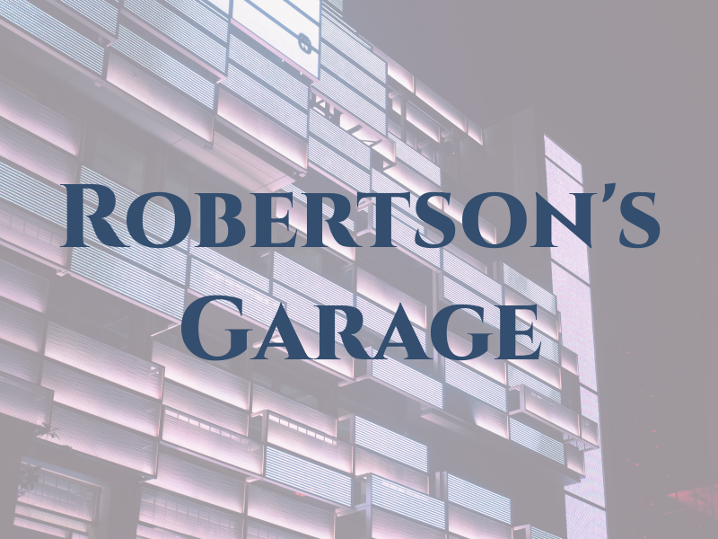 Robertson's Garage