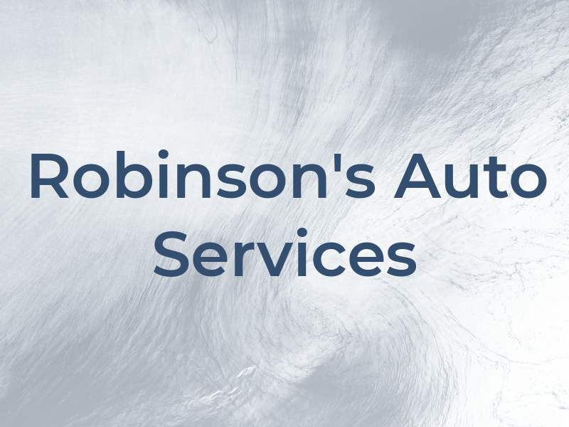 Robinson's Auto Services