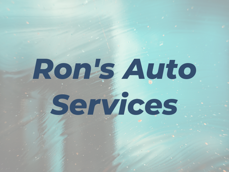 Ron's Auto Services Inc