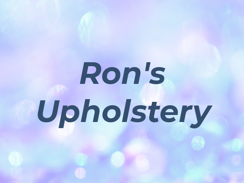 Ron's Upholstery