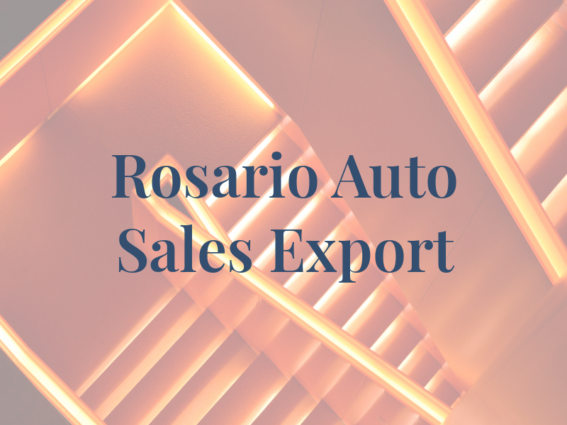 Rosario Auto Sales & Export