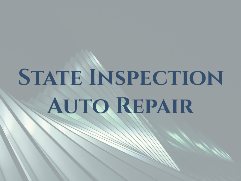 State Inspection Auto Repair