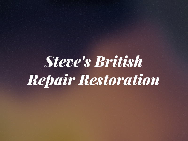 Steve's British CAR Repair and Restoration