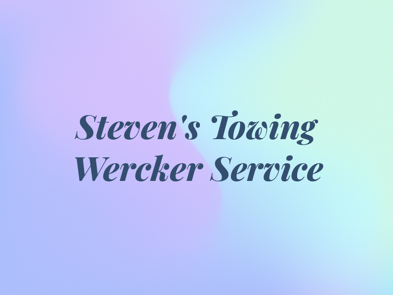 Steven's Towing & Wercker Service