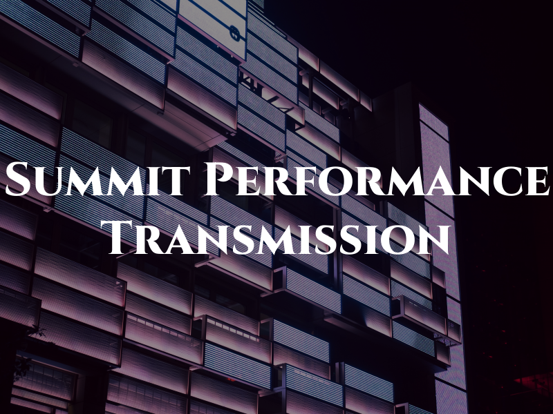 Summit Performance Transmission