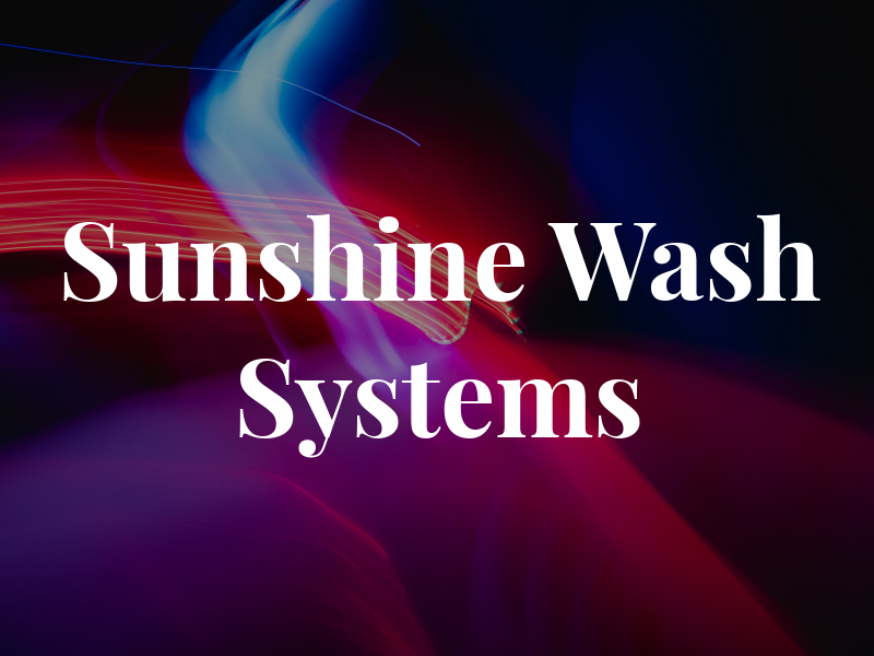 Sunshine Car Wash Systems