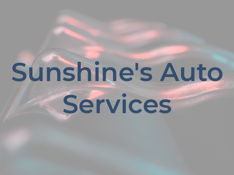 Sunshine's Auto Services Inc