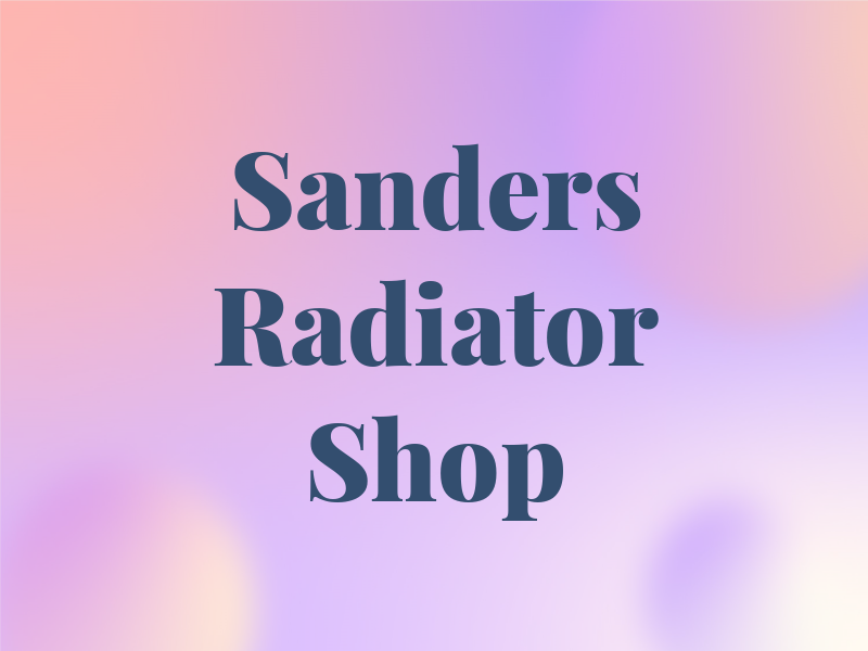 Sanders Radiator Shop