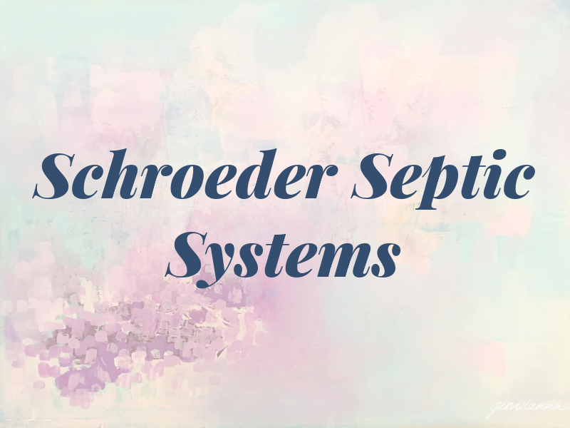 Schroeder Septic Systems