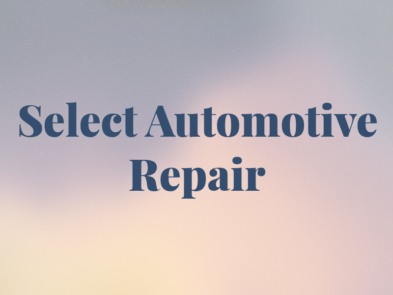 Select Automotive & Repair