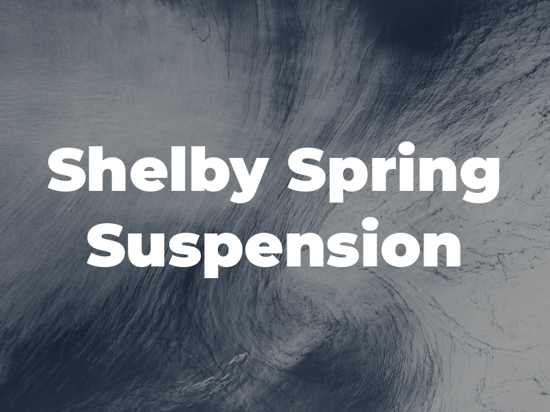 Shelby Spring & Suspension