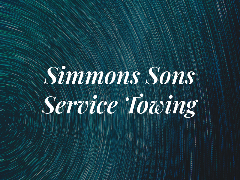 Simmons and Sons Service LLC / T & J Towing LLC