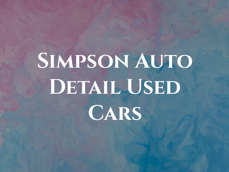 Simpson Auto Detail and Used Cars