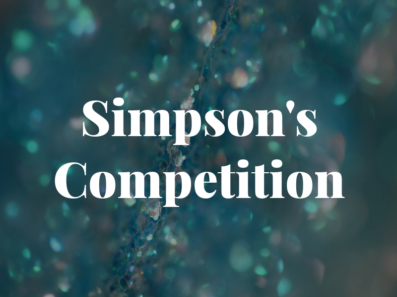 Simpson's Competition