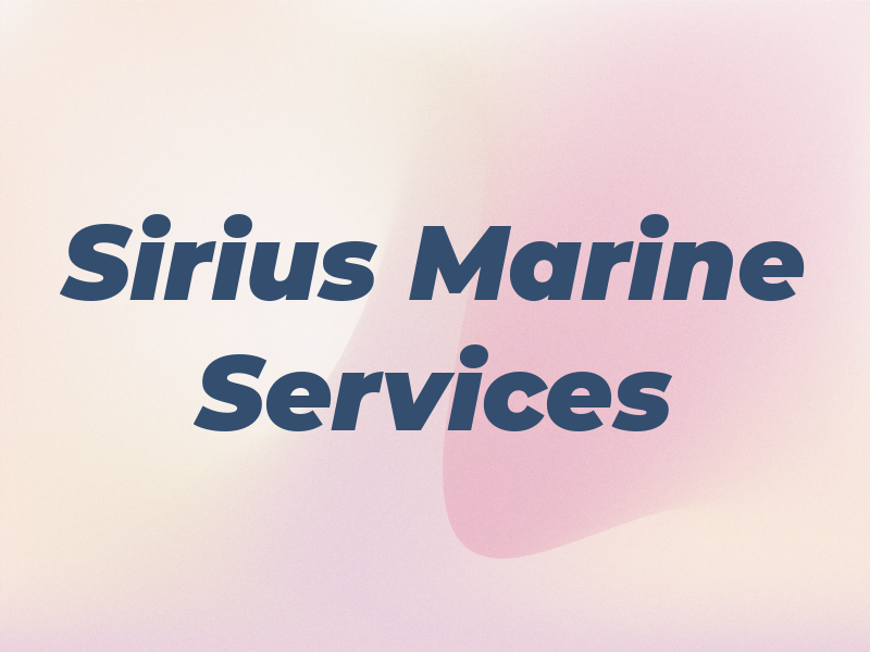 Sirius Marine Services LLC