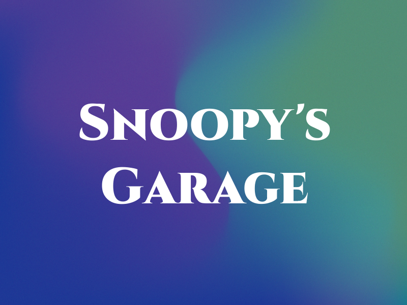 Snoopy's Garage