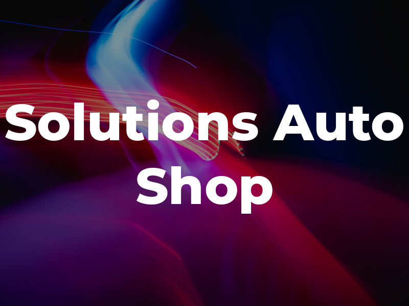 Solutions Auto Shop