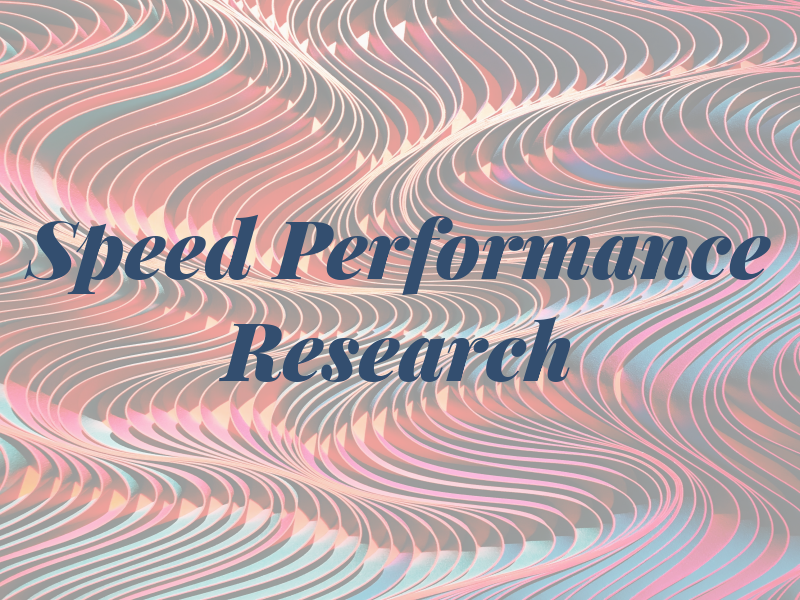 Speed Performance Research