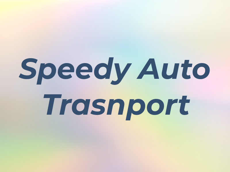 Speedy Auto Trasnport